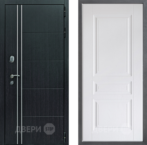 Входная металлическая Дверь Дверной континент Теплолюкс Дизайн ФЛ-243 Альберо Браш серебро в Одинцово