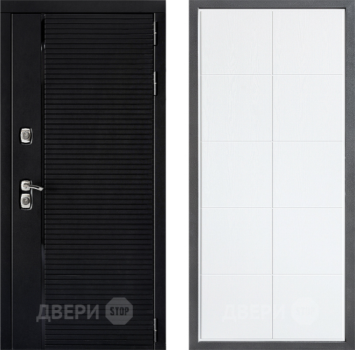 Входная металлическая Дверь Дверной континент ДК-1 ФЛ-Кватро Белое дерево в Одинцово