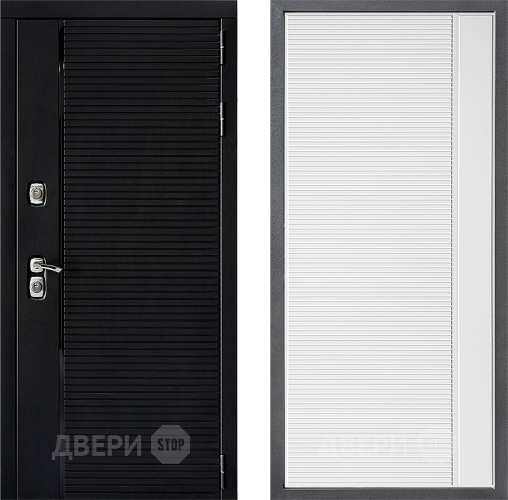 Входная металлическая Дверь Дверной континент ДК-1 ФЛ-757 Белое Стекло Софт милк в Одинцово