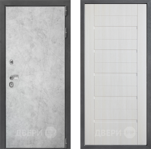 Входная металлическая Дверь Дверной континент ДК-3/743 ФЛ-70 Лиственница белая в Одинцово