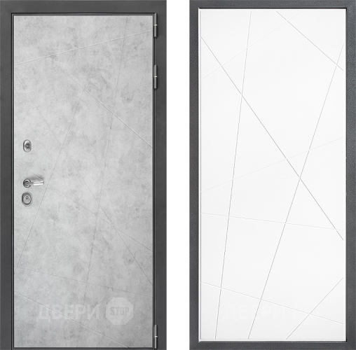 Входная металлическая Дверь Дверной континент ДК-3/743 ФЛ-655 Белый софт в Одинцово