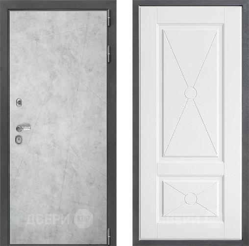 Входная металлическая Дверь Дверной континент ДК-3/743 ФЛ-617 Софт милк в Одинцово