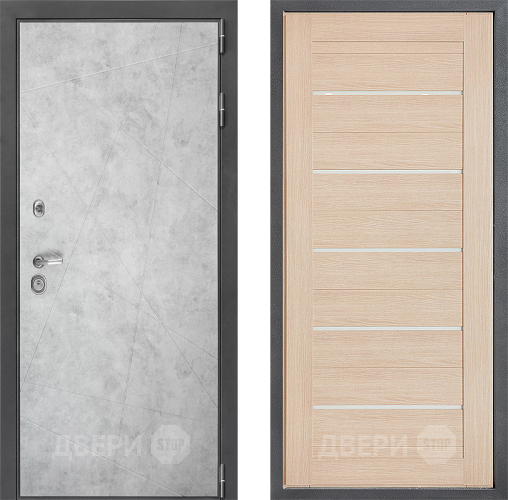 Входная металлическая Дверь Дверной континент ДК-3/743 ФЛ-46 Капучино в Одинцово