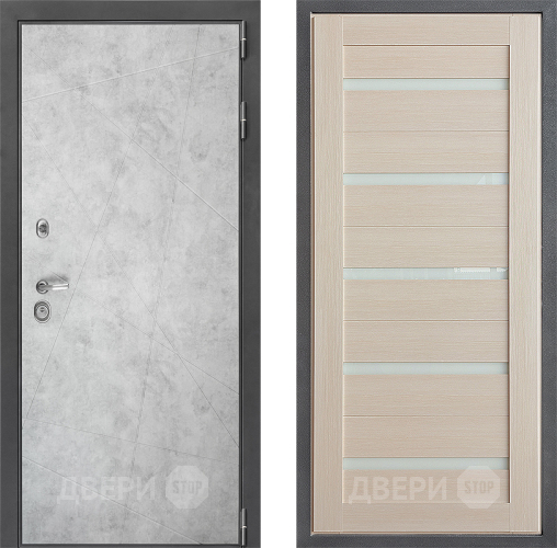 Входная металлическая Дверь Дверной континент ДК-3/743 ФЛ-47 Лиственница белая в Одинцово
