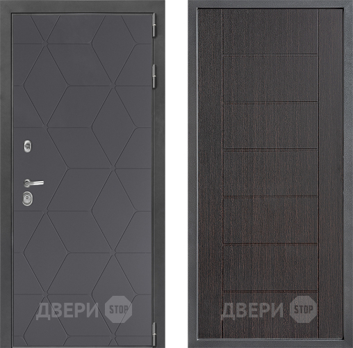 Входная металлическая Дверь Дверной континент ДК-3/744 ФЛ-Лайн Венге в Одинцово