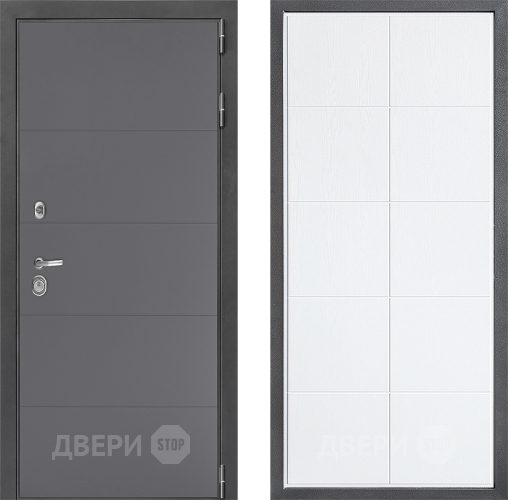 Входная металлическая Дверь Дверной континент ДК-3/649 ФЛ-Кватро Белое дерево в Одинцово