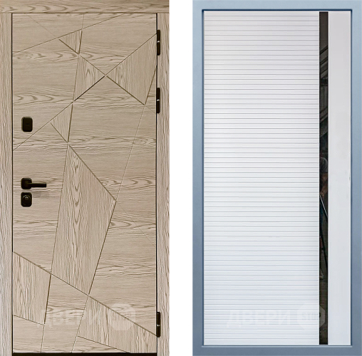 Входная металлическая Дверь Дива МД-97/1 МХ-45 Белый матовый в Одинцово