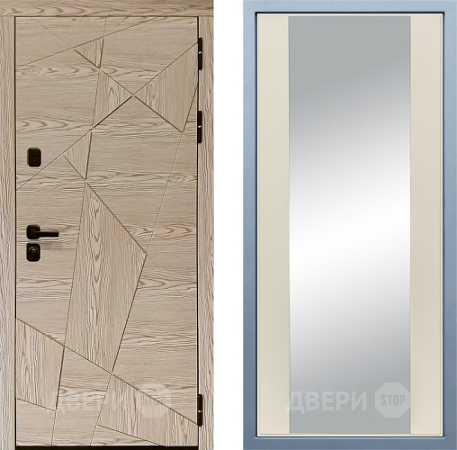 Входная металлическая Дверь Дива МД-97/1 Д-15 Зеркало Шампань в Одинцово