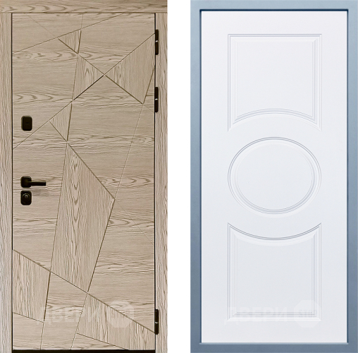 Входная металлическая Дверь Дива МД-97/1 Д-8 Белый в Одинцово