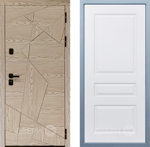 Входная металлическая Дверь Дива МД-97/1 Д-13 Белый в Одинцово