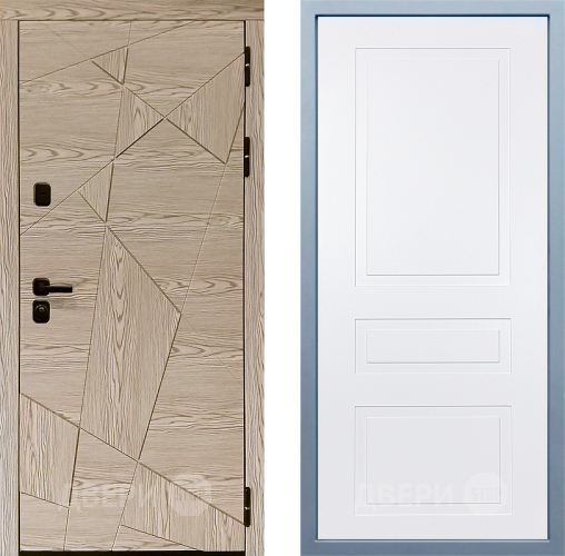 Входная металлическая Дверь Дива МД-97/1 Н-13 Белый в Одинцово