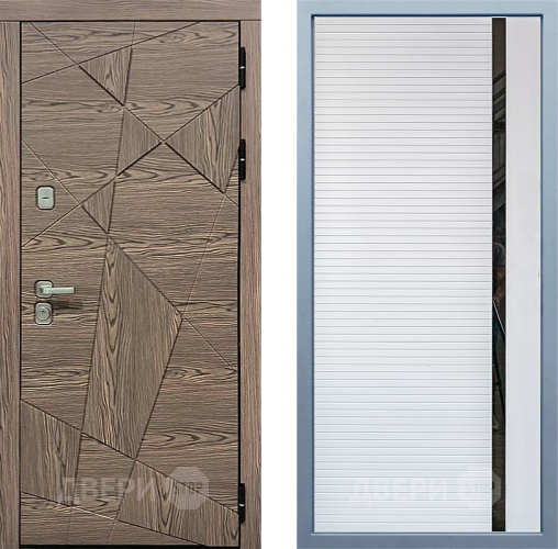 Входная металлическая Дверь Дива МД-97/2 МХ-45 Белый матовый в Одинцово