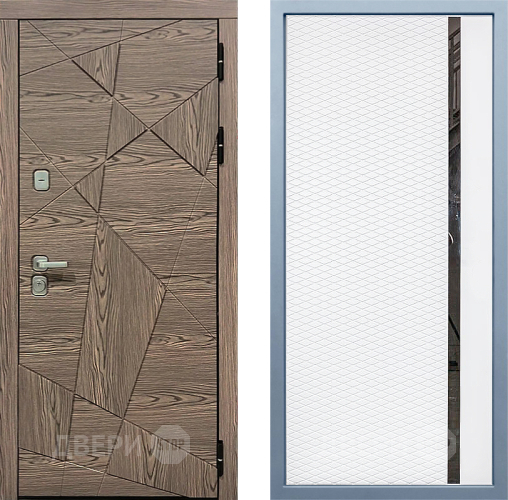 Входная металлическая Дверь Дива МД-97/2 МХ-47 Белый матовый в Одинцово