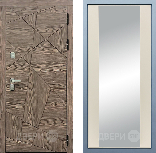 Входная металлическая Дверь Дива МД-97/2 Д-15 Зеркало Шампань в Одинцово