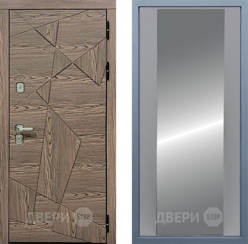 Входная металлическая Дверь Дива МД-97/2 Д-15 Зеркало Силк Маус в Одинцово