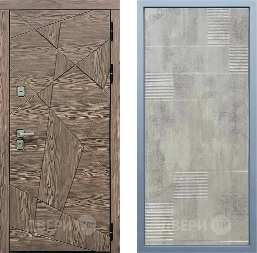 Входная металлическая Дверь Дива МД-97/2 Д-4 Бетон темный в Одинцово