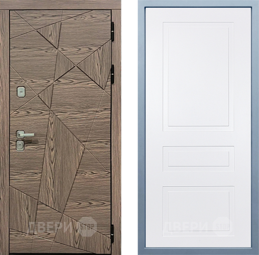 Входная металлическая Дверь Дива МД-97/2 Н-13 Белый в Одинцово