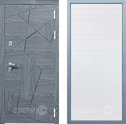 Входная металлическая Дверь Дива МД-97/3 Д-5 Белый в Одинцово