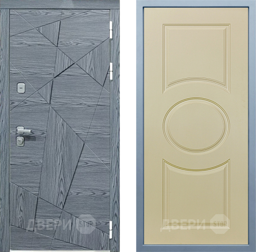 Входная металлическая Дверь Дива МД-97/3 Д-8 Шампань в Одинцово