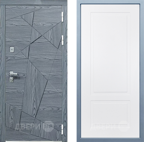 Входная металлическая Дверь Дива МД-97/3 Н-7 Белый в Одинцово