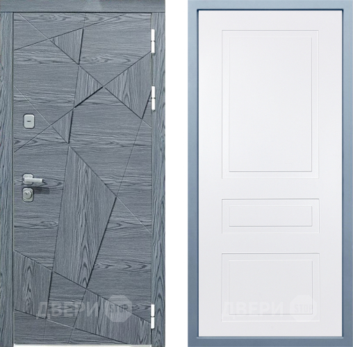 Входная металлическая Дверь Дива МД-97/3 Н-13 Белый в Одинцово