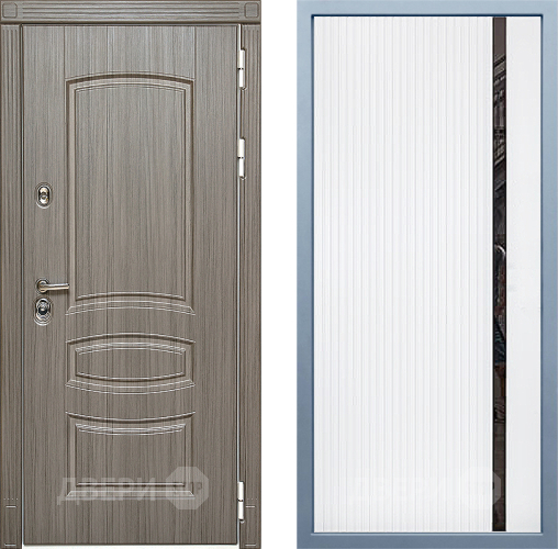 Входная металлическая Дверь Дива МД-42 МХ-46 Белый матовый в Одинцово