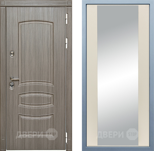 Входная металлическая Дверь Дива МД-42 Д-15 Зеркало Шампань в Одинцово