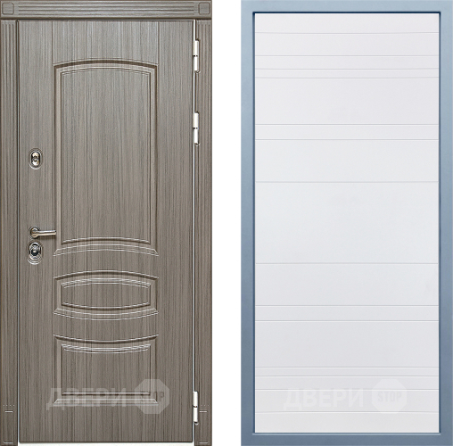 Входная металлическая Дверь Дива МД-42 Д-5 Белый в Одинцово