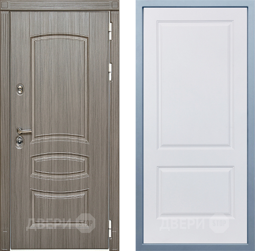 Входная металлическая Дверь Дива МД-42 Д-7 Белый в Одинцово