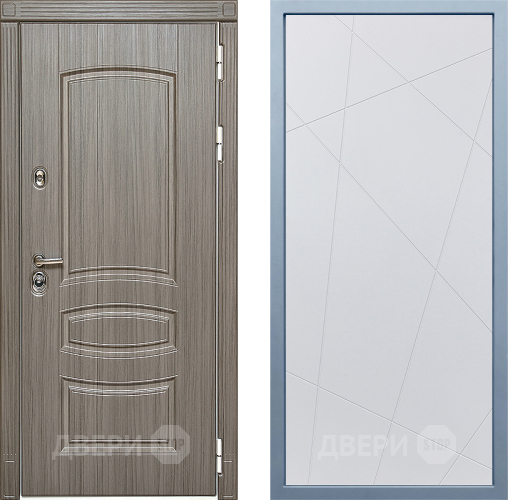 Входная металлическая Дверь Дива МД-42 Д-11 Белый в Одинцово