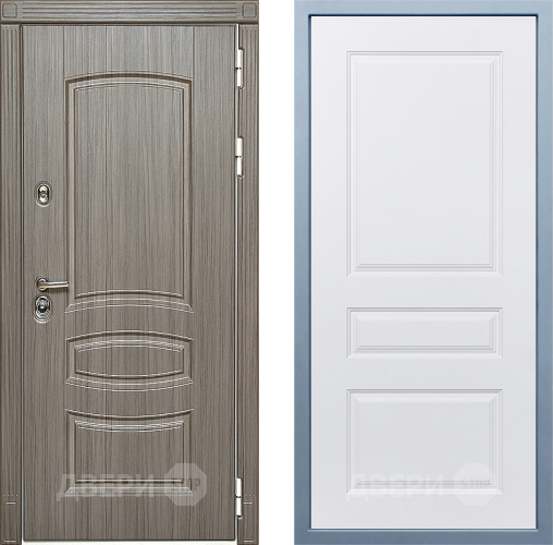 Входная металлическая Дверь Дива МД-42 Д-13 Белый в Одинцово