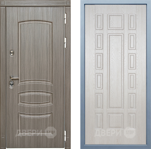 Входная металлическая Дверь Дива МД-42 М-2 Дуб филадельфия крем в Одинцово