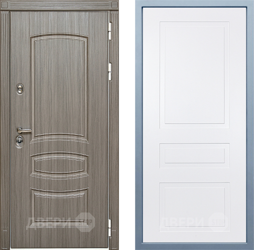 Входная металлическая Дверь Дива МД-42 Н-13 Белый в Одинцово