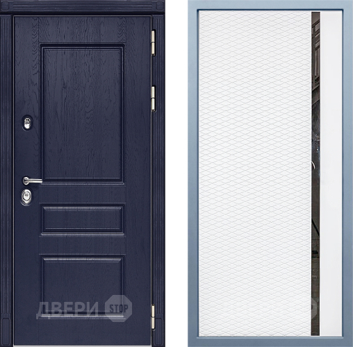 Входная металлическая Дверь Дива МД-45 МХ-47 Белый матовый в Одинцово