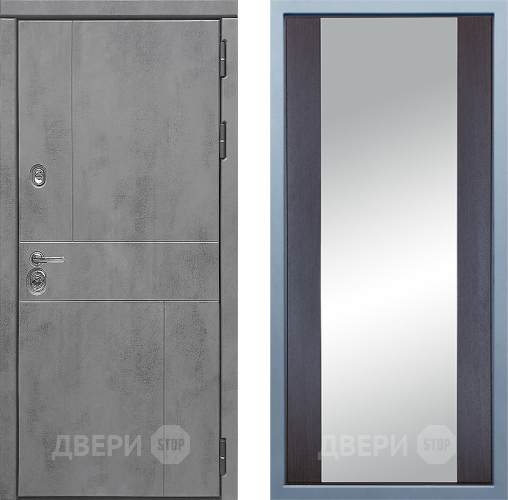 Входная металлическая Дверь Дива МД-48 Д-15 Зеркало Венге в Одинцово