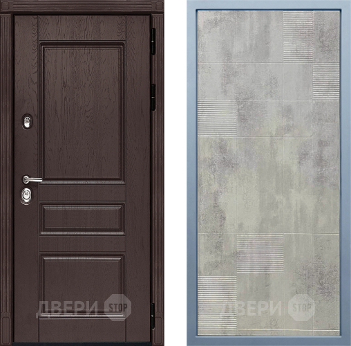 Входная металлическая Дверь Дива МД-90 Д-4 Бетон темный в Одинцово