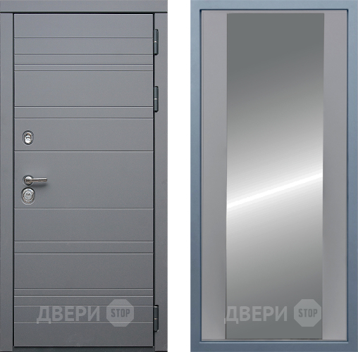 Входная металлическая Дверь Дива МД-39 Д-15 Зеркало Силк Маус в Одинцово