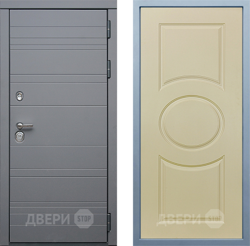 Входная металлическая Дверь Дива МД-39 Д-8 Шампань в Одинцово