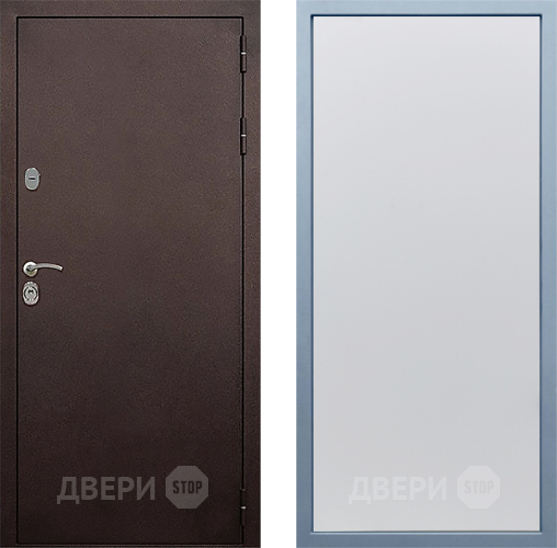 Входная металлическая Дверь Дива МД-40 Медь Н-1 Белый в Одинцово