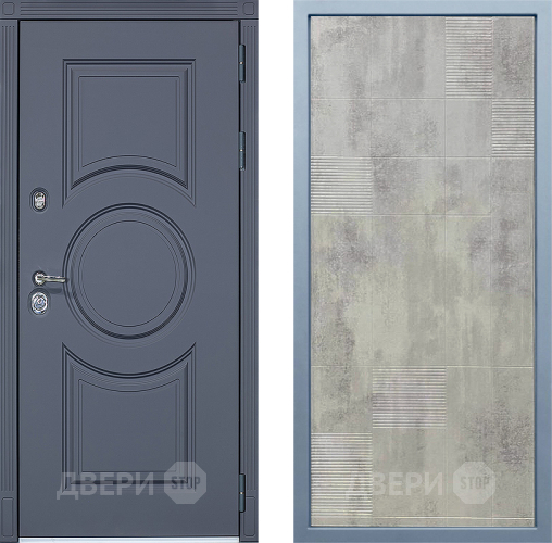 Входная металлическая Дверь Дива МХ-30 STR Д-4 Бетон темный в Одинцово