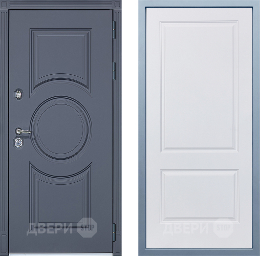 Входная металлическая Дверь Дива МХ-30 STR Д-7 Белый в Одинцово