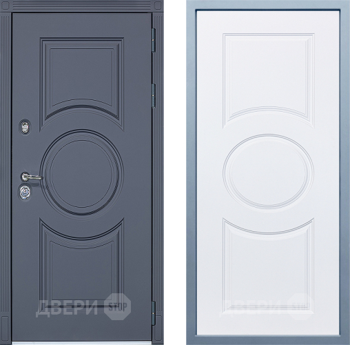 Входная металлическая Дверь Дива МХ-30 STR Д-8 Белый в Одинцово