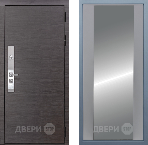 Входная металлическая Дверь Дива МХ-39 STR Д-15 Зеркало Силк Маус в Одинцово