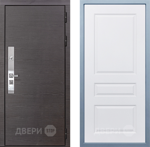 Входная металлическая Дверь Дива МХ-39 STR Д-13 Белый в Одинцово