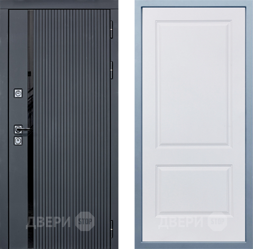 Входная металлическая Дверь Дива МХ-46 STR Д-7 Белый в Одинцово