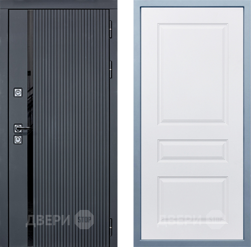 Входная металлическая Дверь Дива МХ-46 STR Д-13 Белый в Одинцово