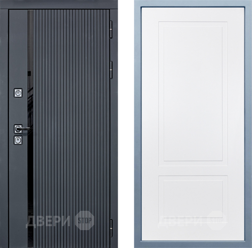 Входная металлическая Дверь Дива МХ-46 STR Н-7 Белый в Одинцово