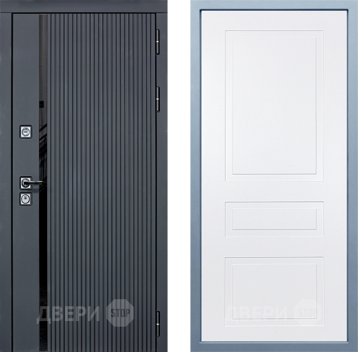 Входная металлическая Дверь Дива МХ-46 STR Н-13 Белый в Одинцово