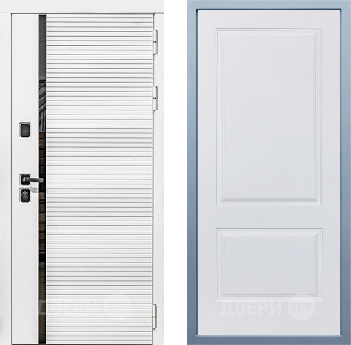 Входная металлическая Дверь Дива МХ-45 Белая STR Д-7 Белый в Одинцово