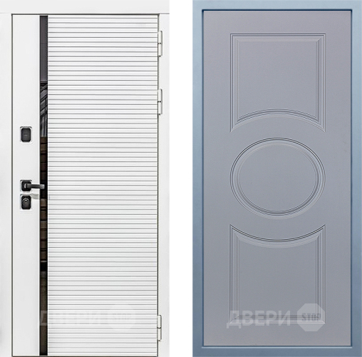 Входная металлическая Дверь Дива МХ-45 Белая STR Д-8 Силк Маус в Одинцово